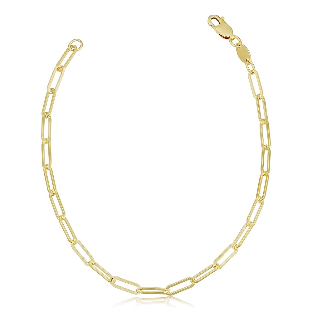 14 KイエローゴールドFilledソリッド3.3 MM Marinerリンクチェーン(14、16、18、20、22、24、30または36インチ)