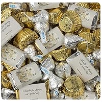 Vista 13 de 105 unidades de dulces de boda personalizados, surtido de chocolate, floral rústico