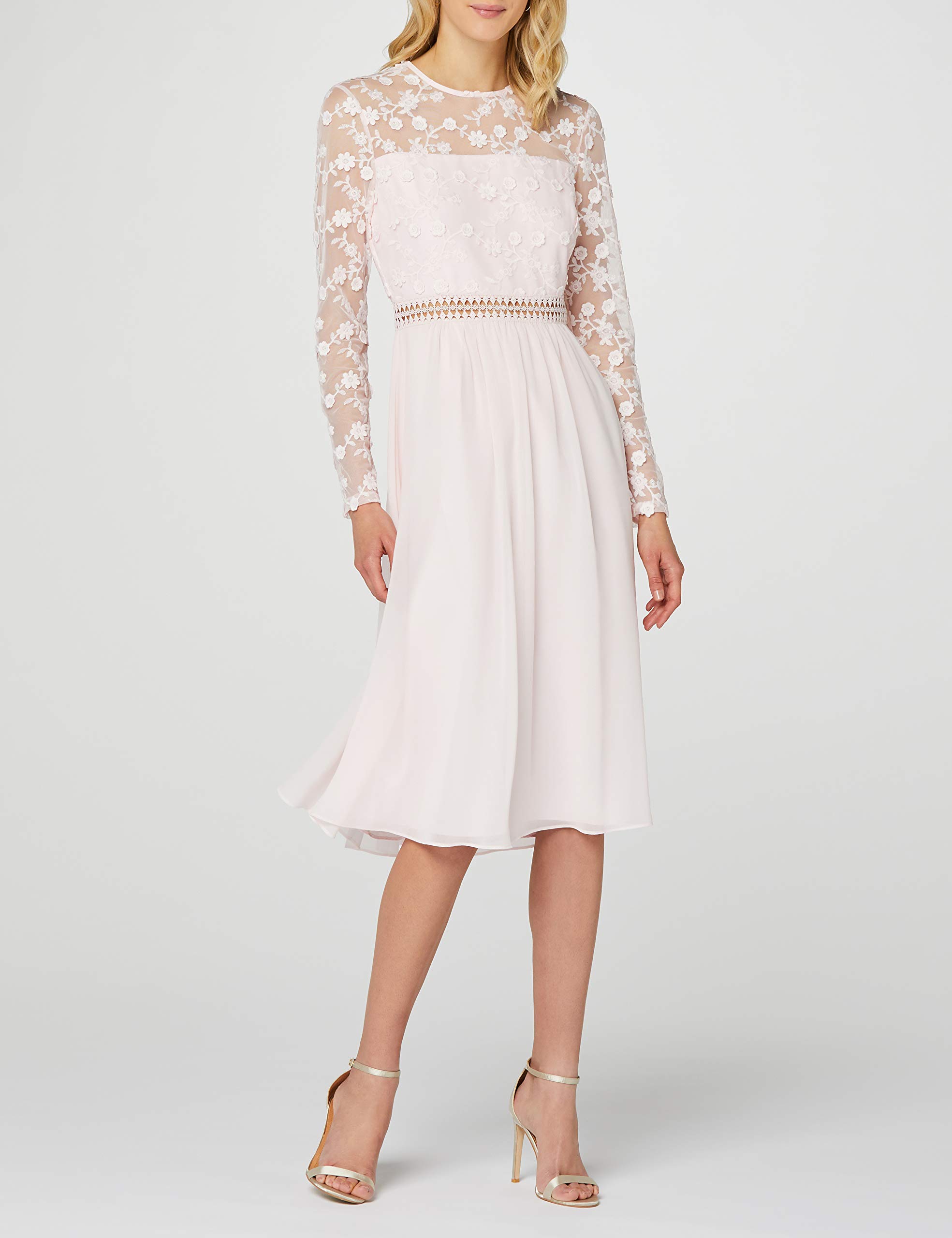 TRUTH & FABLE Vestito Midi A-Line in Chiffon Donna