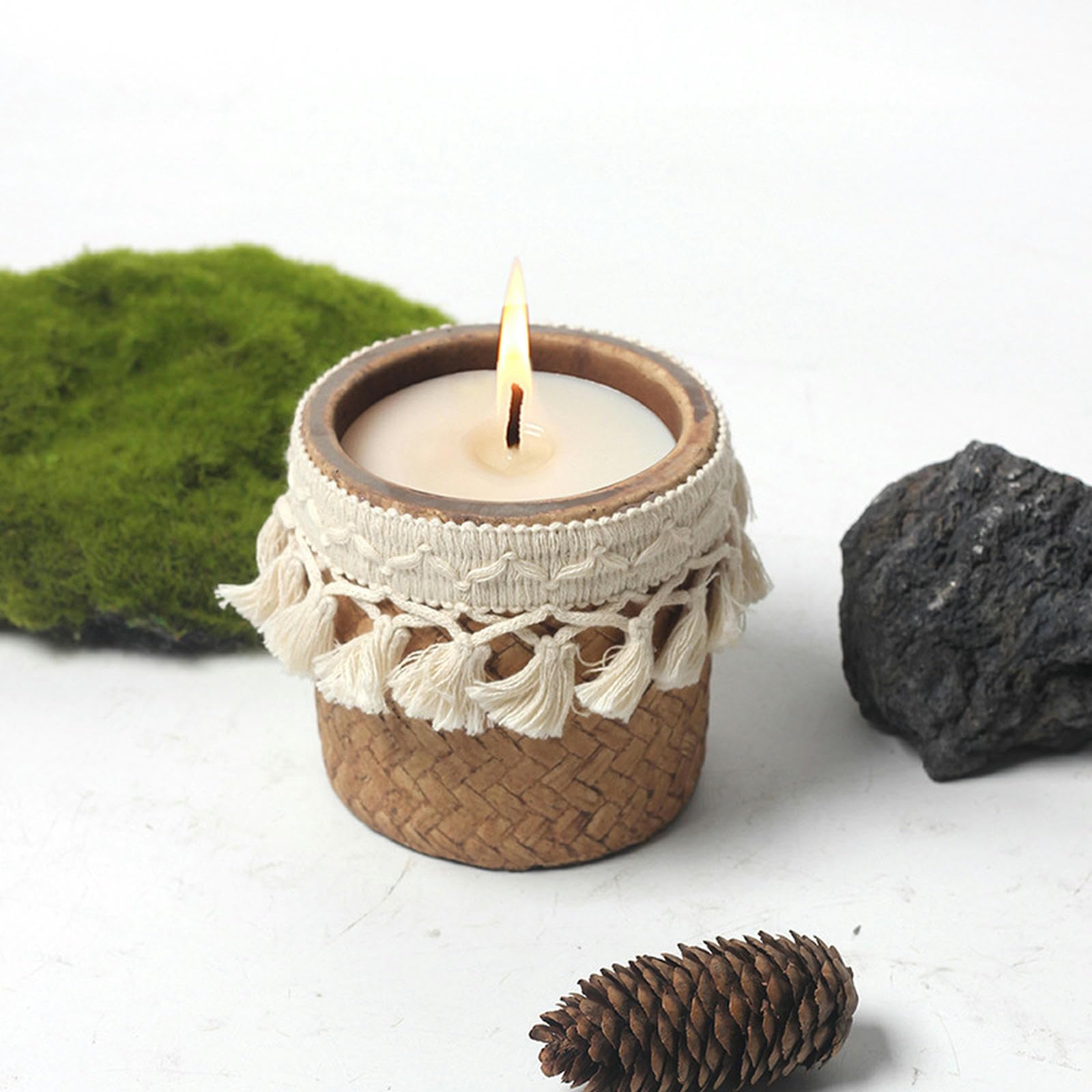 Lot de 2 paniers en forme de tube droit pour aromathérapie Style tube de citronnelle