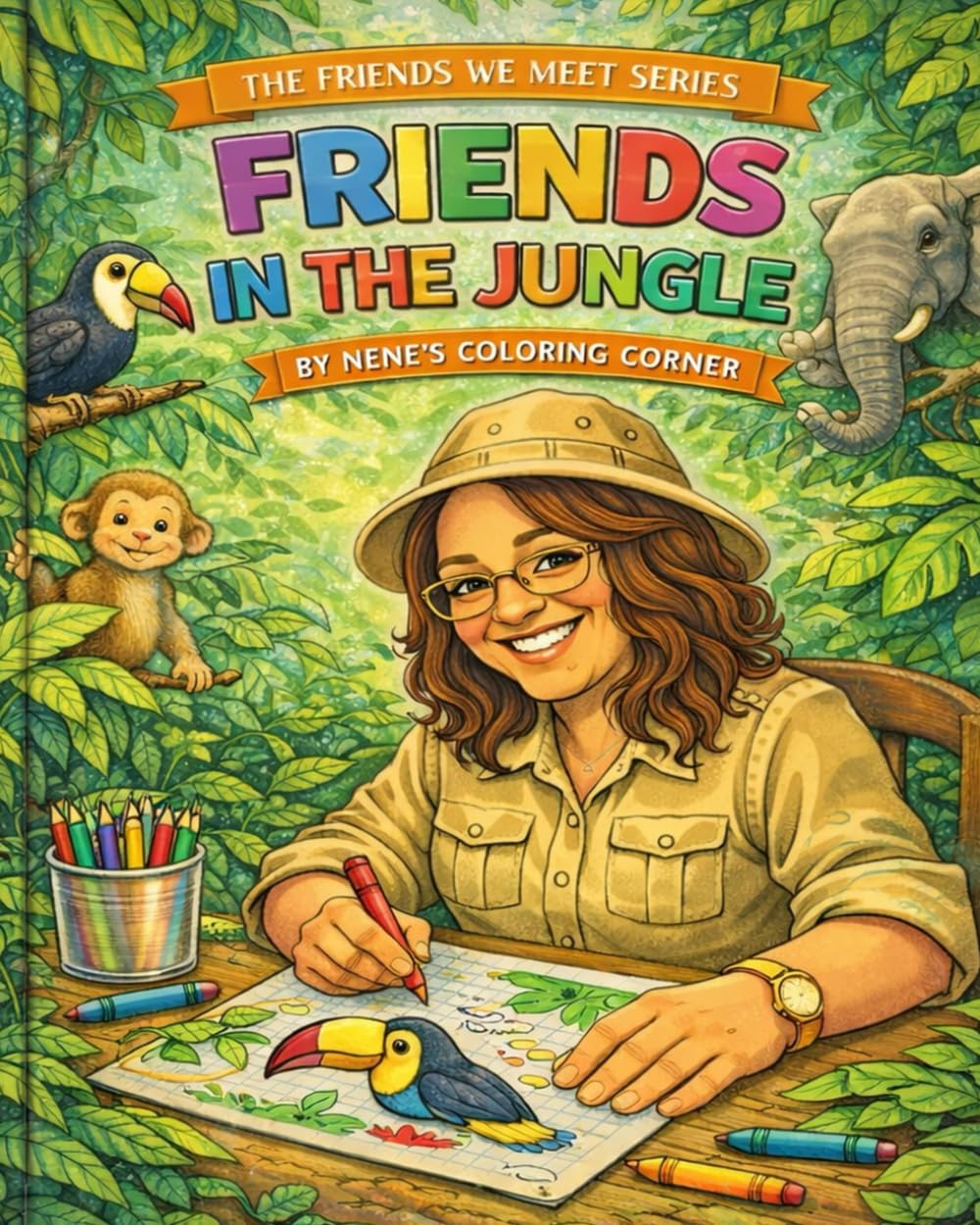 Friends In The Jungle Coloring Book (The Friends We Meet)
