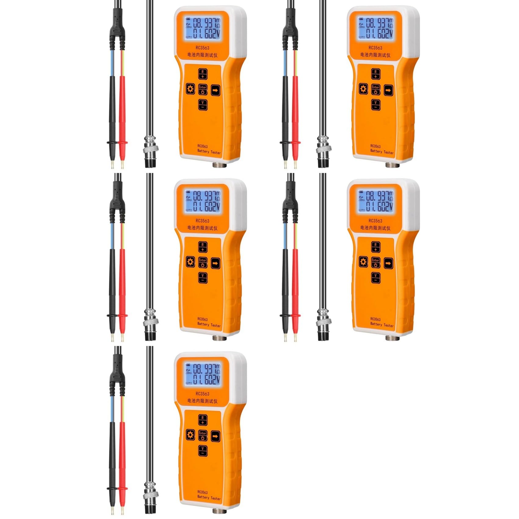 Jnchdghwa As Shown 5X Rc3563 Battery Voltage Internal Resistance Tester Trithium Lithium Iron Phosphate 18650 Battery Tester,Tester Probe