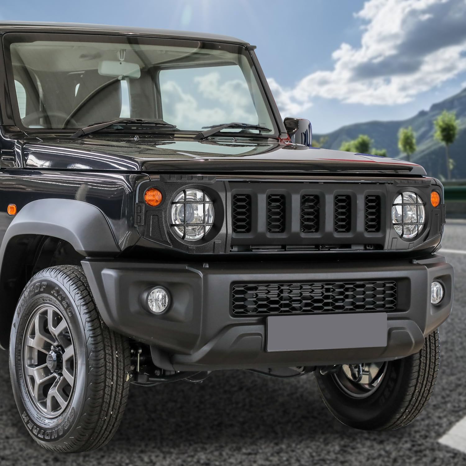 Archaic Osłona reflektora Suzuki Jimny JB64 Jimny Sierra JB74 2018-2024 Osłona reflektora, Jimny gl Osłona reflektora Osłona reflektora Osłona grilla Ochrona Części Zewnętrzne Akcesoria