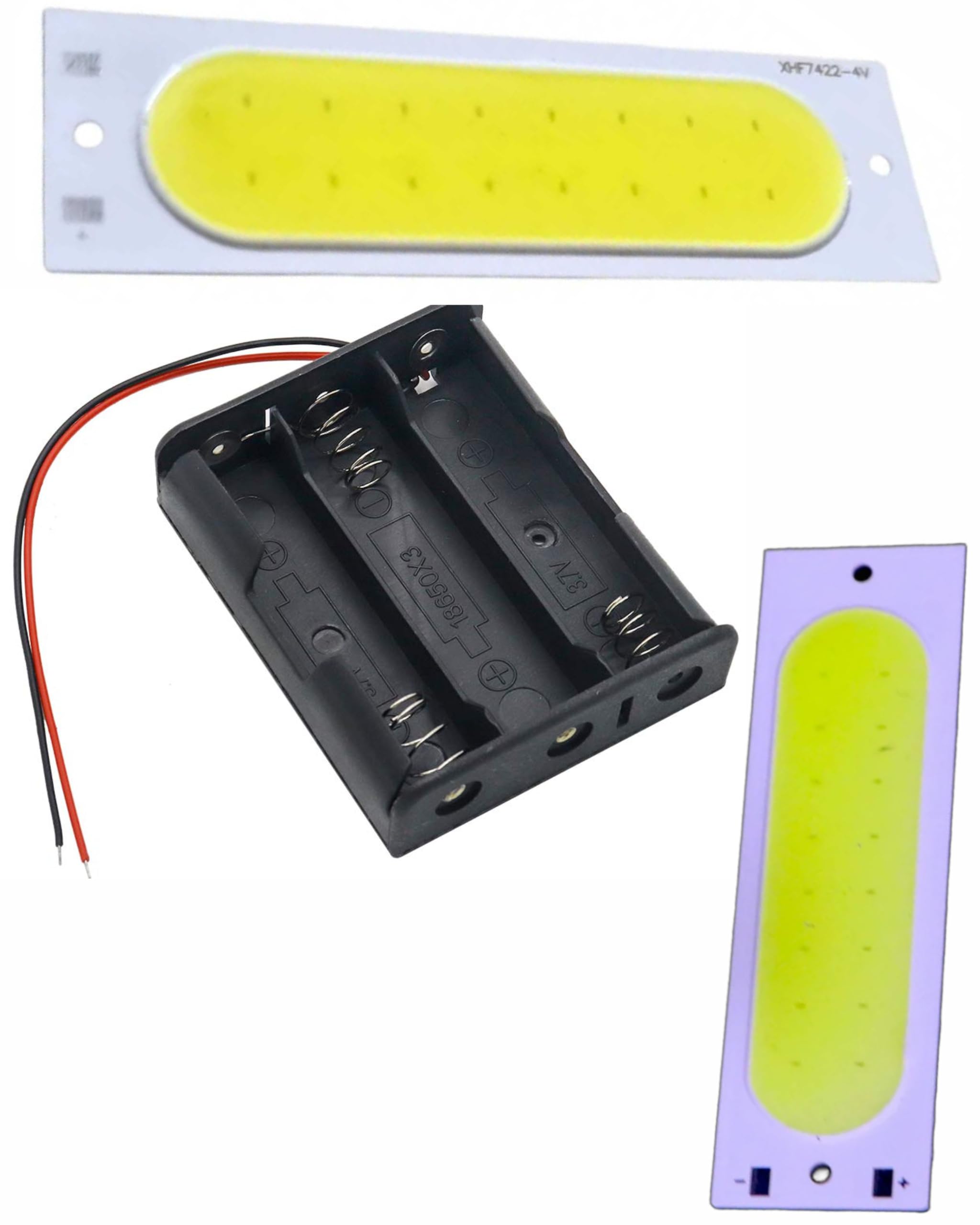 18650 x3 Cell Battery Holder Box with Wire Leads and COB Light Chip | Pack of 3, Low Voltage, Easy Assembly, Aluminum Substrate, For Indoor & Outdoor-image-42