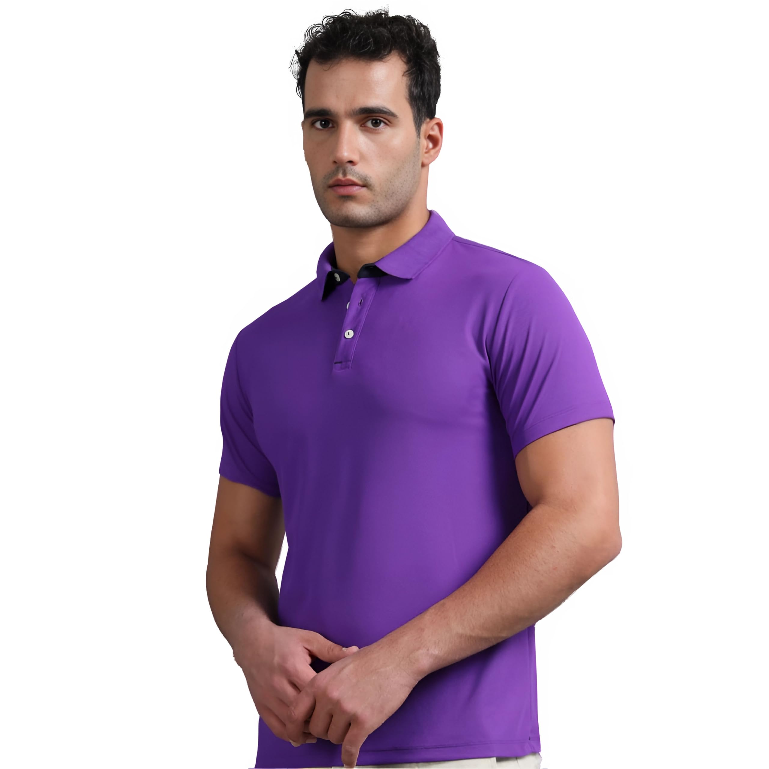 republic Men's Regular Fit Poly Cotton Polo T-Shirt-picture-1