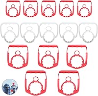 Vista 1 de Paquete de 15 botellas de agua de manantial, agarre extraíble para botella de agua purificada de 1 galón, asas superiores, soporte para jarra