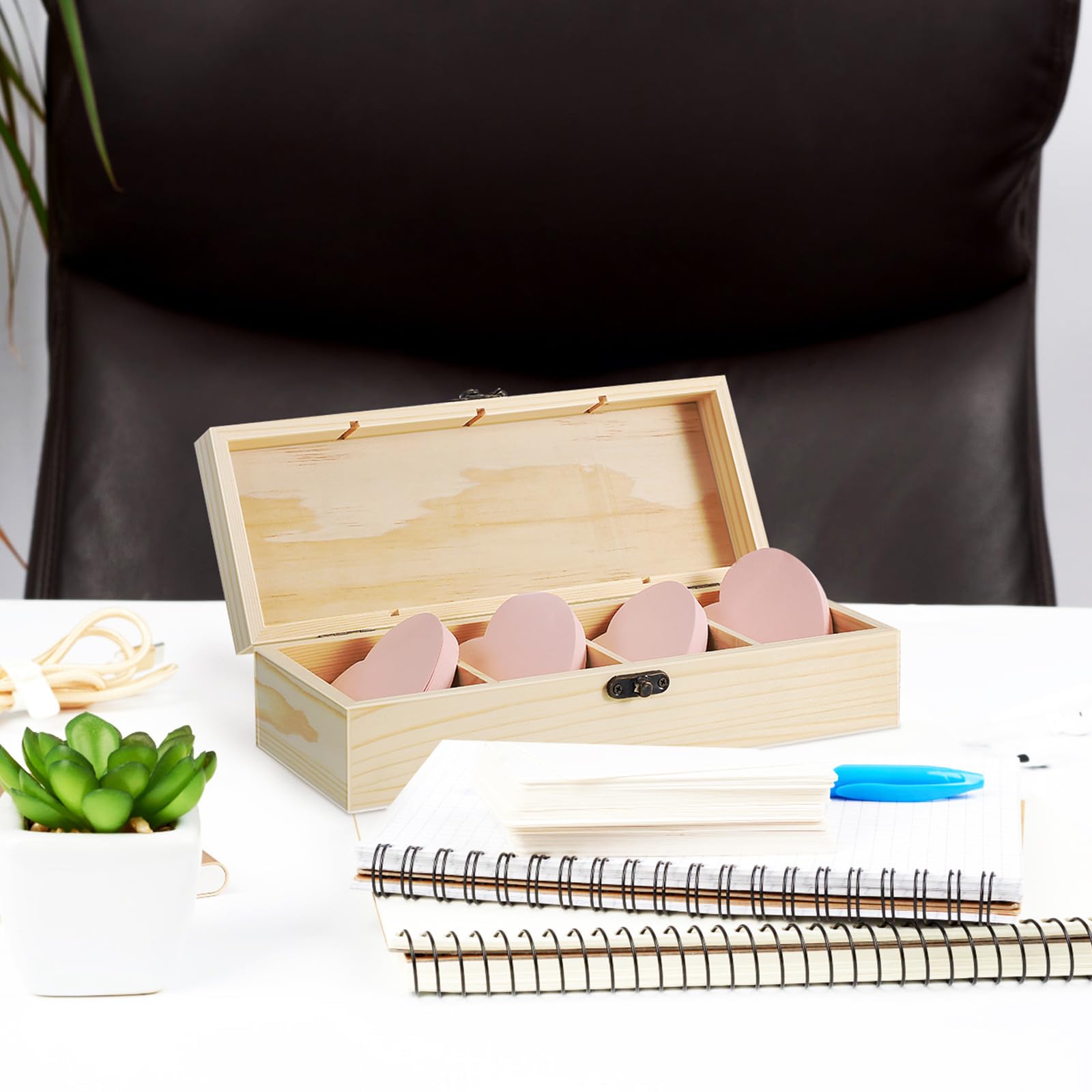 2stücke Mit Fächern Für Aufbewahrung Kleiner Gegenstände Naturbelassene Massivholzbox Als Organizer Für Reise Oder Zuhause Rustikale Holzbehälter Zur Organisation