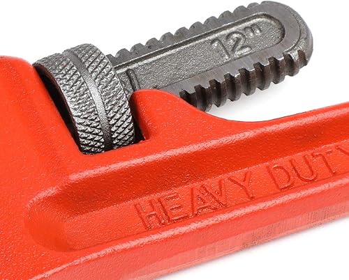 Miniatura 4 de DNA Motoring TOOLS-00077 - Llave de tubo de acero con apertura de mandíbula de 1-34 pulgadas con mango antideslizante, acabado esmaltado duradero