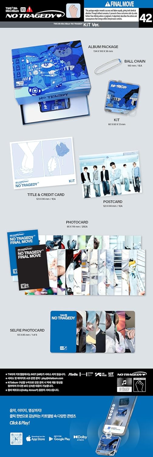 TWS NO TRAGEDY [2 Photobook + 3 Compact + 1 KiT + 1 Weverse All 7 Ver Set] 5th Mini Album