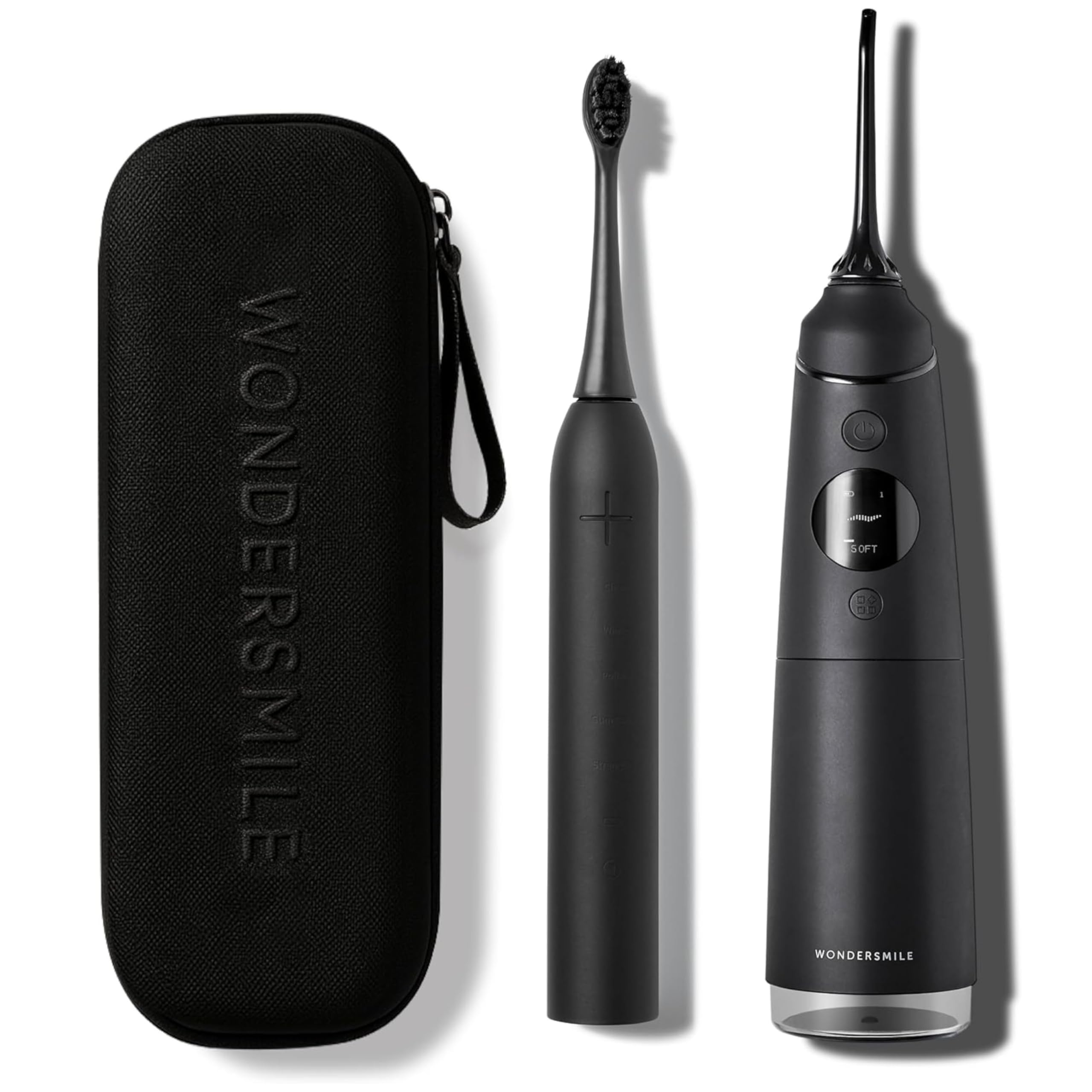 Wondersmile Munddusche PRO - Testsieger 2026-100 Tage risikofrei testen - SmoothFlow-Technologie für optimale Zahn- & Zahnfleischpflege - mit 5 Modi - PowerAkku mit bis zu 30 Tagen Laufzeit