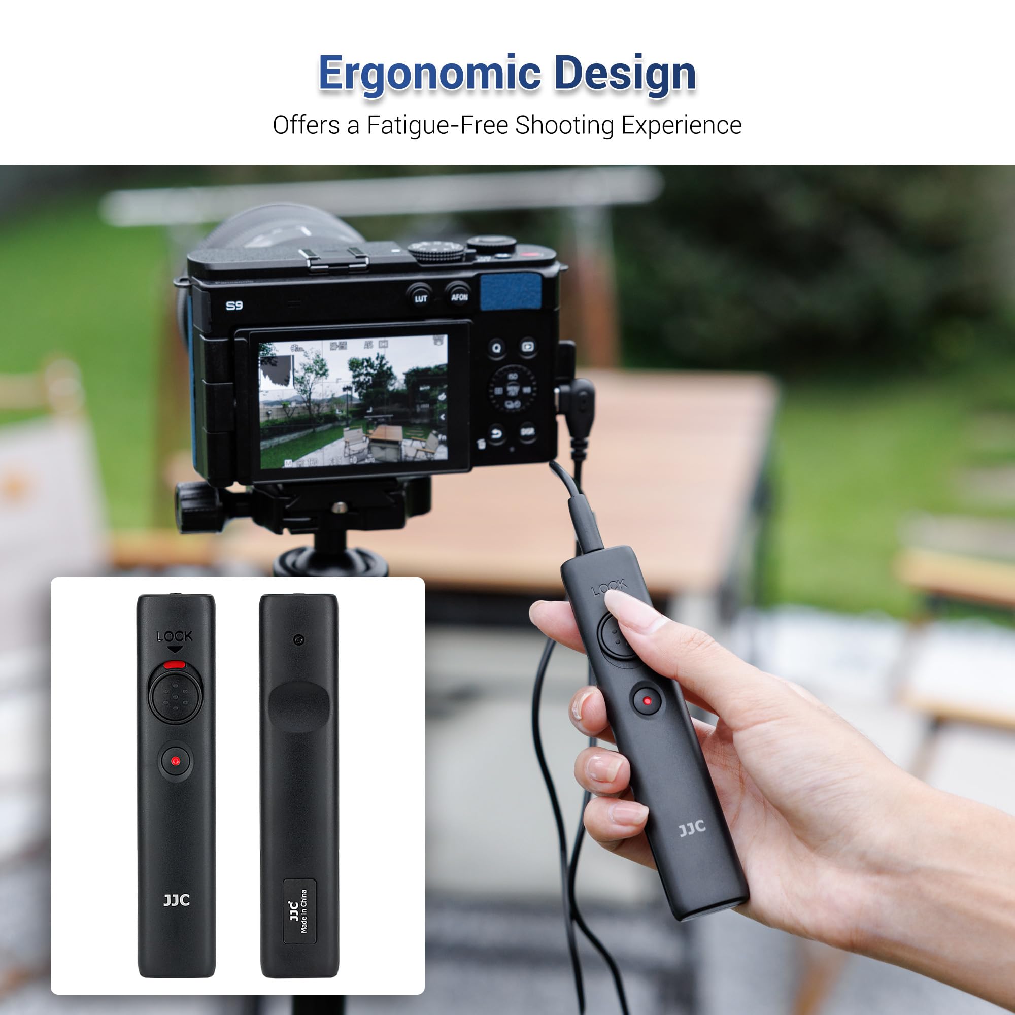 JJC Déclencheur à distance avec câble d'enregistrement vidéo pour appareil photo reflex numérique Panasonic LUMIX DC-ZS99(TZ99) S9/G100D