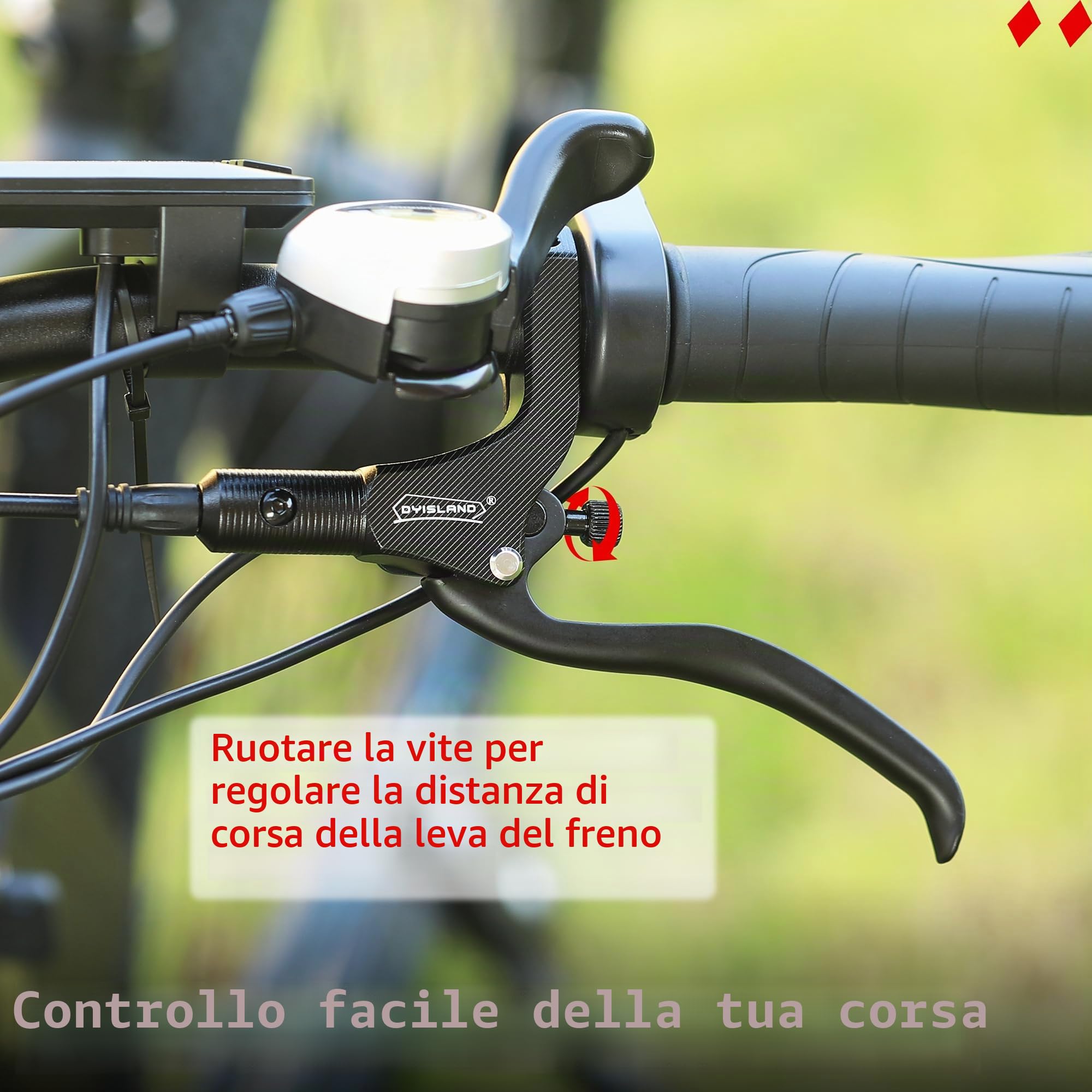 LD-200 Set di Freni a Disco Idraulici a 2 Pistoni per ebike, Kit Freno Idraulico per Bici elettrica a 2 Pin, con Strumenti di Montaggio e Viti