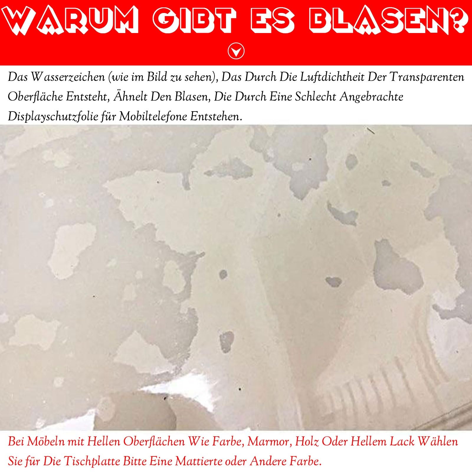 Tischfolie Transparente Mattiert Runde Tischdecke Wasserdicht Anti-Hot Fettdicht Schutzfolie Abwaschbar Pflegeleicht Tischmatte Rutschfest Langlebig Vielseitig für Zuhause Couchtische Esstisch