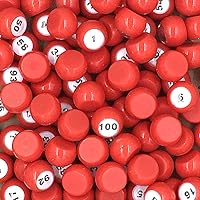 Vista 2 de Tapp Collections Juego de números de bolas para rifas (1-100), bolas con superficie plana + tablero de ajedrez plegable + bolsa de lona con cordón