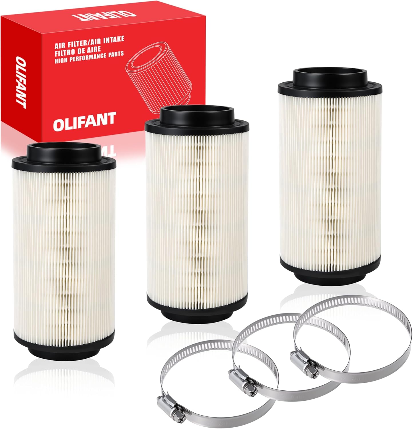3Pcs Air Filter For Polaris Sportsman 500 570 850 335 400 450 550 600 700 800 1000 XP/Scrambler 500 850 1000 XP Magnum Trail Blazer Boss Diesel Air intake 7080595 7082101