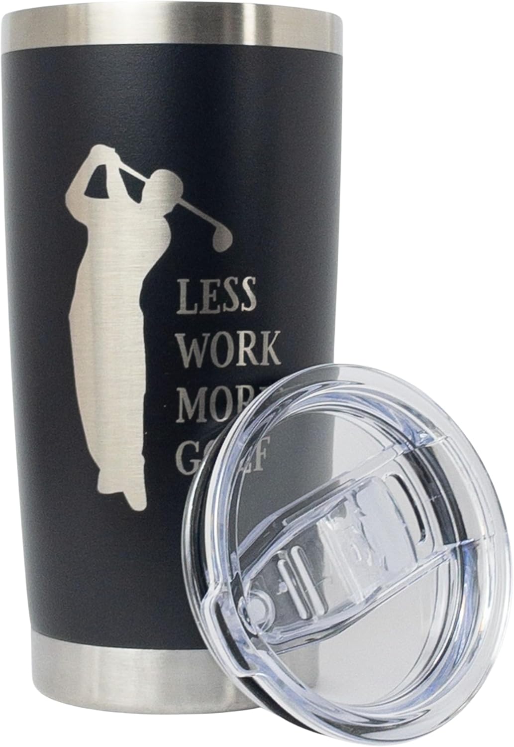 Golfing Gifts for Men, Stainless Steel Insulated Travel Mug with Lid, Golf Retirement Gifts, 20 oz Golfing Coffee Tumbler - Image 2