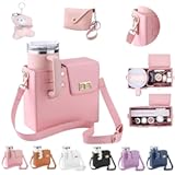 Stanley Cup Purse&comma; Crossbody Bag with Water Bottle Holder&comma; Adjustable Women Shoulder Strap for Stanley Cup Tumbler 40 oz