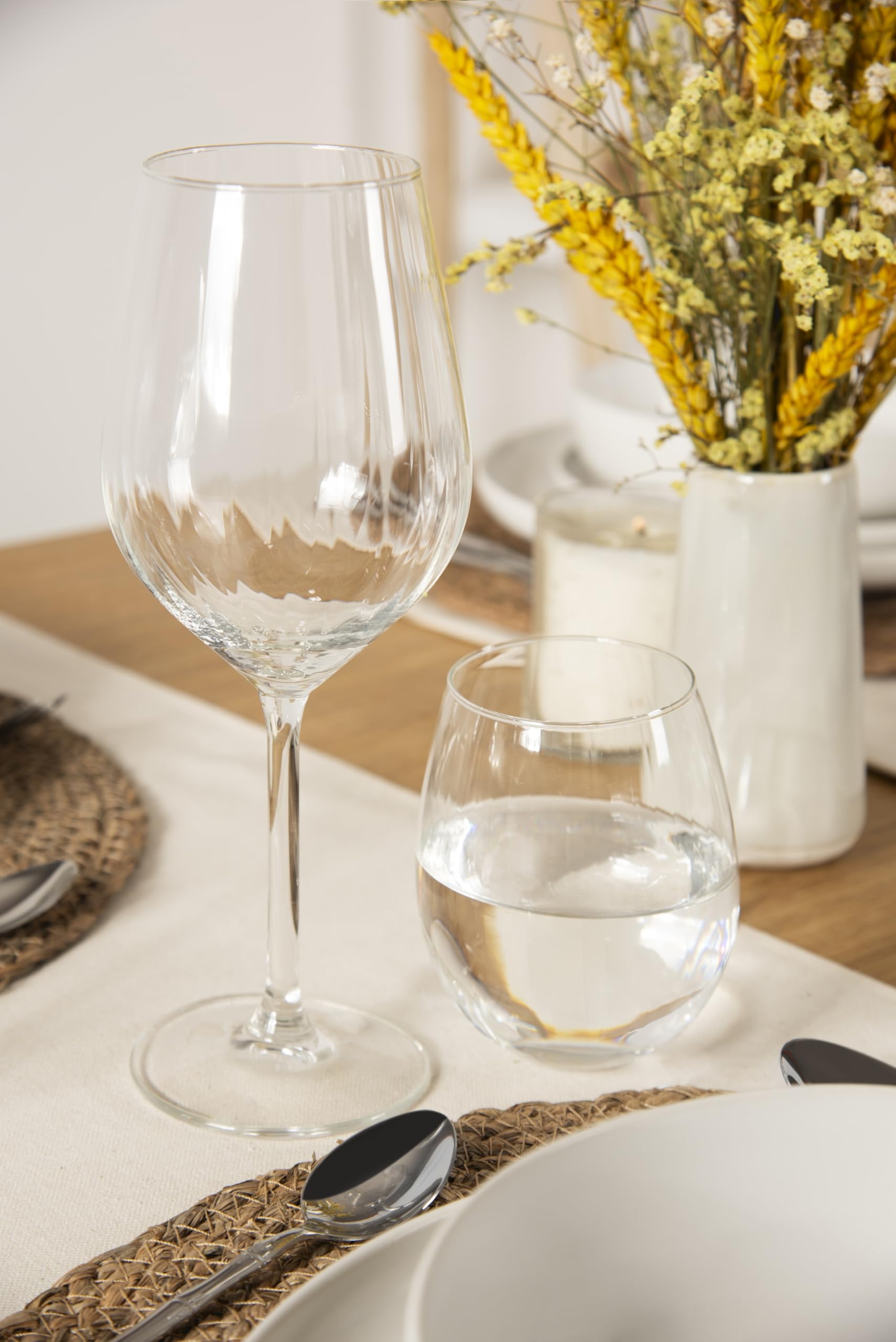 Excelsa Alba zestaw 6 kieliszków do wina ze szkła, 38 cl
