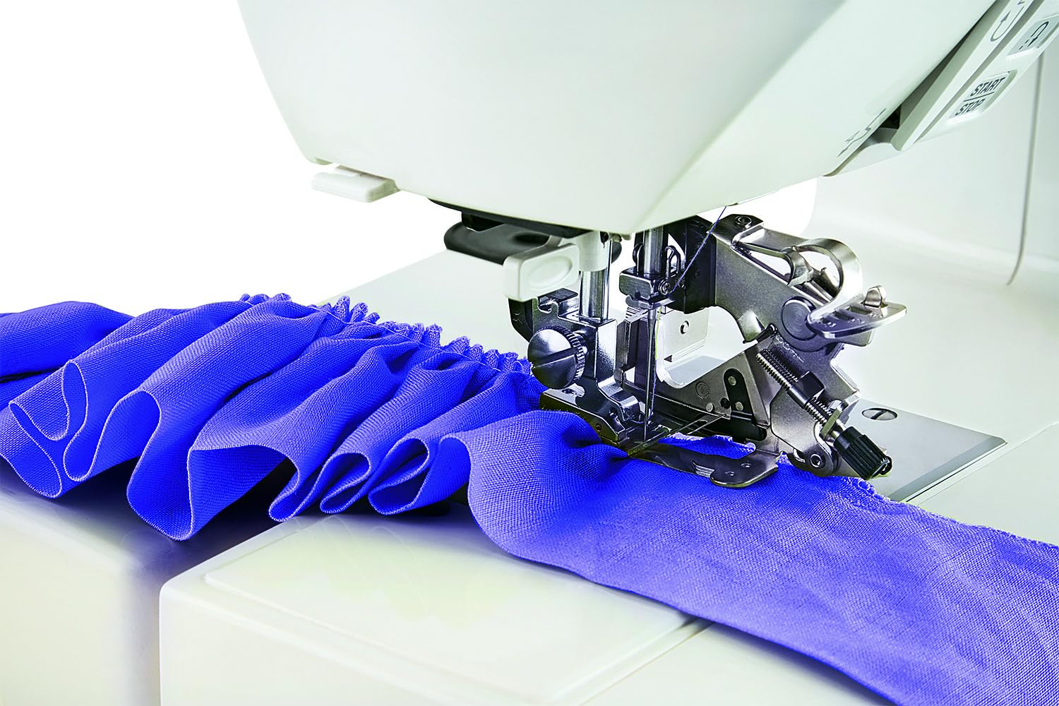 Usha Janome Marvela Blue Automatic Zig-Zag Electric Sewing Machine With Free Sewing Kit | Sewing Light | 7 Built-In-Stitches | 14 Stitch Functions | 2 Year Warranty | Blue & White — Amazon image 4