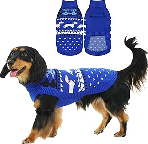 Amazon.com : Ultra-Soft & Warm Christmas Dachshund Sweater, Fall ...