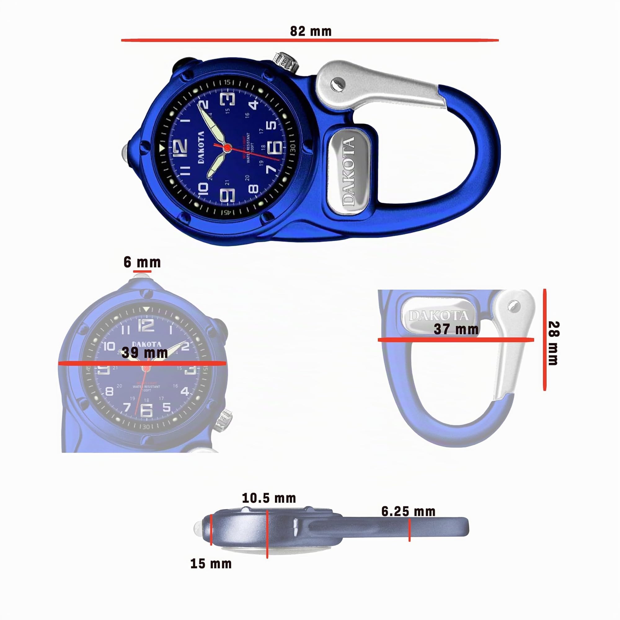 Company Watch Mini Clip with Microlight