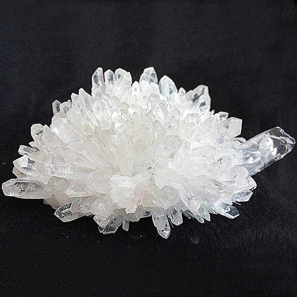 Salud y hogar Grupo de Cristal Blanco Natural de especímenes Originales (Size : 400g)