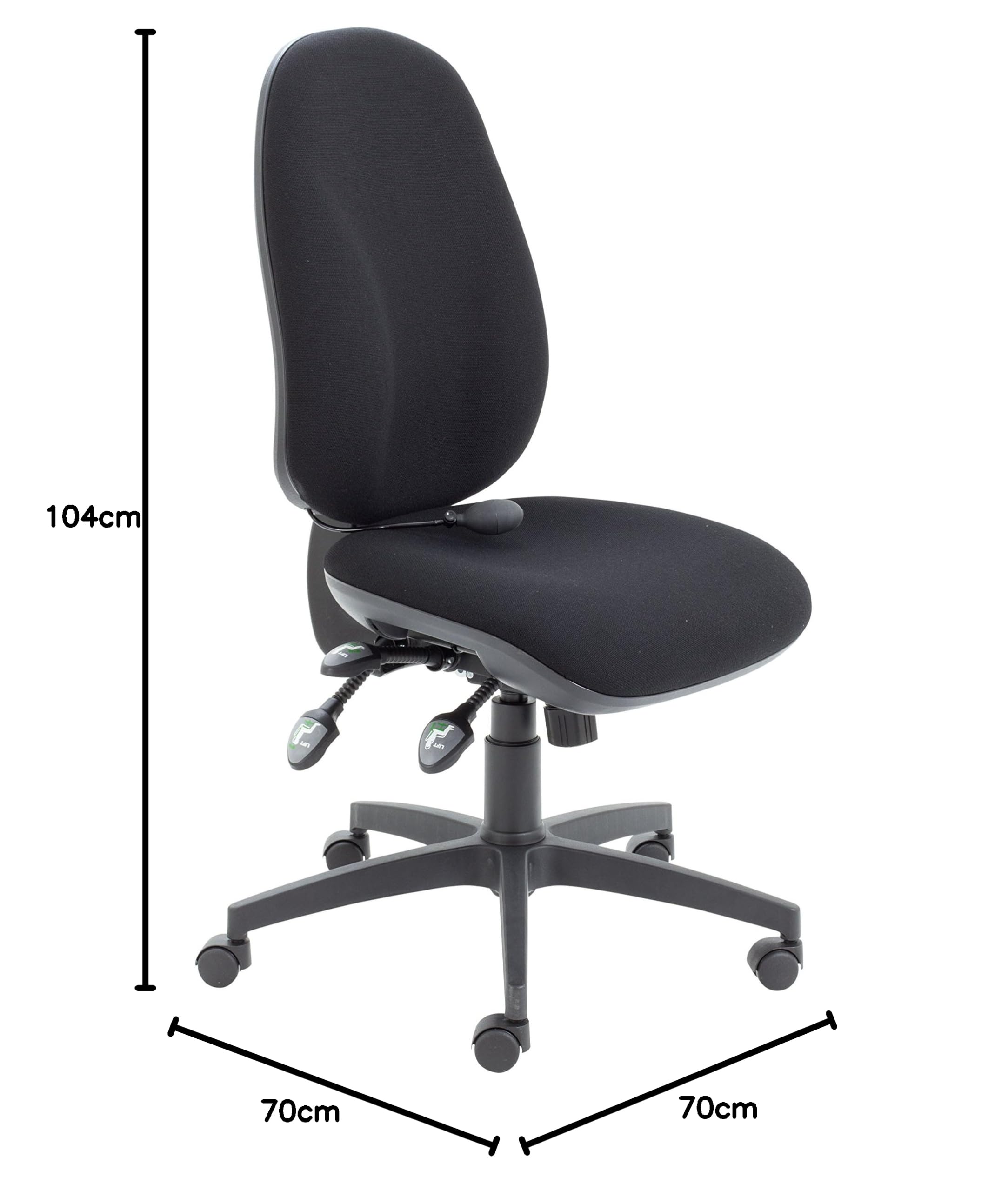 OFFICE HIPPO HEAVY Duty Ergonomic Office Chair With Back Support, Desk - View #5