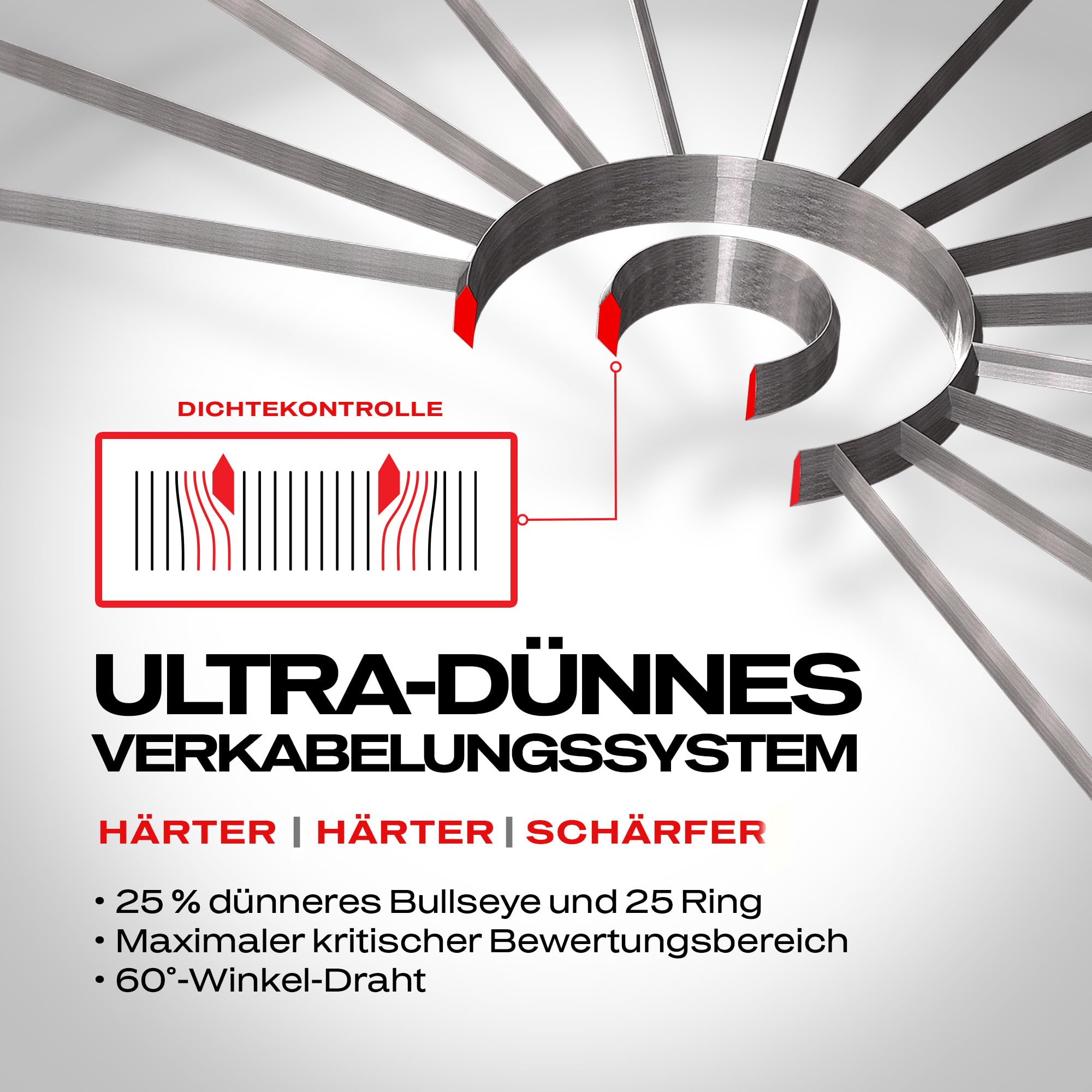 WINMAU Blade 6 Triple Core Carbon Dartscheibe Steeldart Profi Dartboard – Offizielle Turnierspezifikationen, von der PDC empfohlen