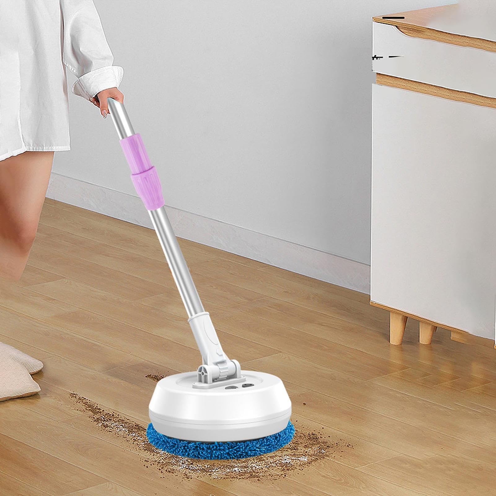 Limpiador de Mop Eléctrico - Esponja Giratoria Inalámbrica, Mop