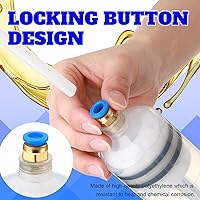 Vista 4 de Lothee Paquete de 2 Bombas Extractoras de Fluidos Automotrices de 500cc Extractor de Aceite Bomba de Jeringa Manual con Manguera Succión Manual