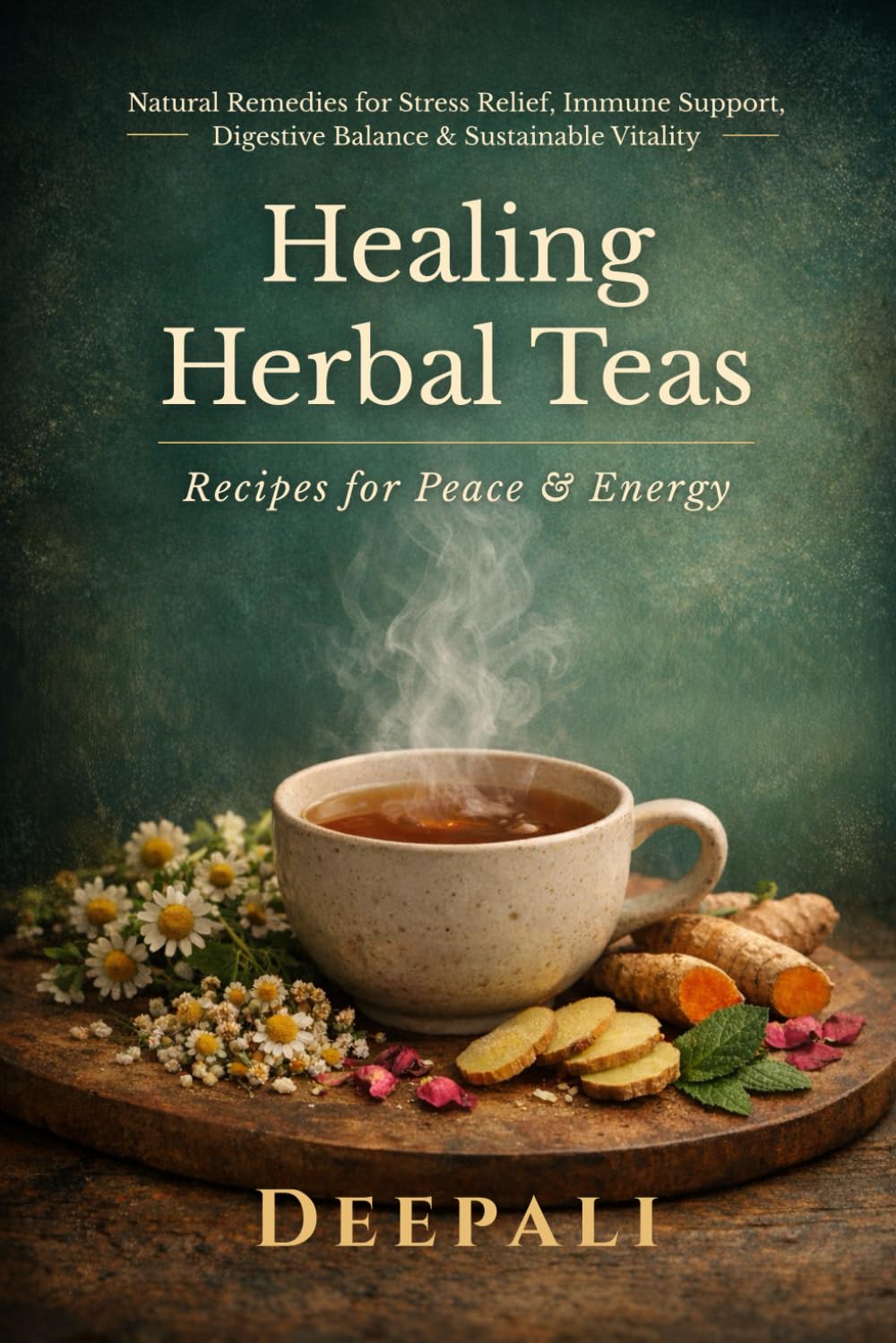 Healing Herbal Teas: Recipes for Peace & Energy: Calming Blends for Stress Relief, Energizing Infusions for Focus, and Detox Teas for Immunity & Digestive Health
