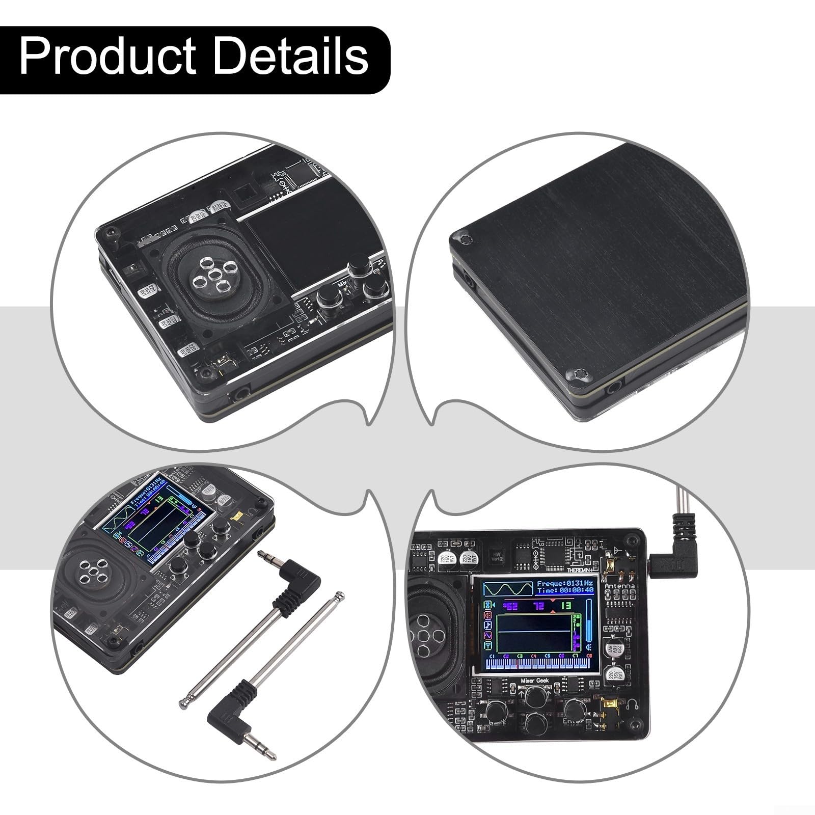 Mini instrumento Theremin con pantalla a color 70 tonos diferentes Instrumento electrónico modular con tonos ajustables