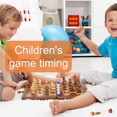 Miniatura 10 de WSSROGY Juego de 8 relojes de arena coloridos para niños, 20 segundos, 30 segundos, 1 minuto, 2 minutos, 3 minutos, 4 minutos, 5 minutos, 10 minutos