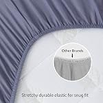 Biloban Baby Crib Sheet 2 Pack (28 x 52in), Ultra Soft Crib Sheets Fitted for Standard Crib Mattress, Crib Sheet Set for Boys or Girls, Machine Washable, Microfiber, Gray and Blue