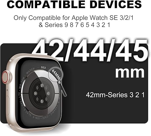 Miniatura 3 de XYF Compatible con correas cristalinas para Apple Watch de 1.929 in, 1.811 in, 1.772 in, 1.732 in, 1.654 in, 1.614 in, 1.575 in, 1.496 in, funda
