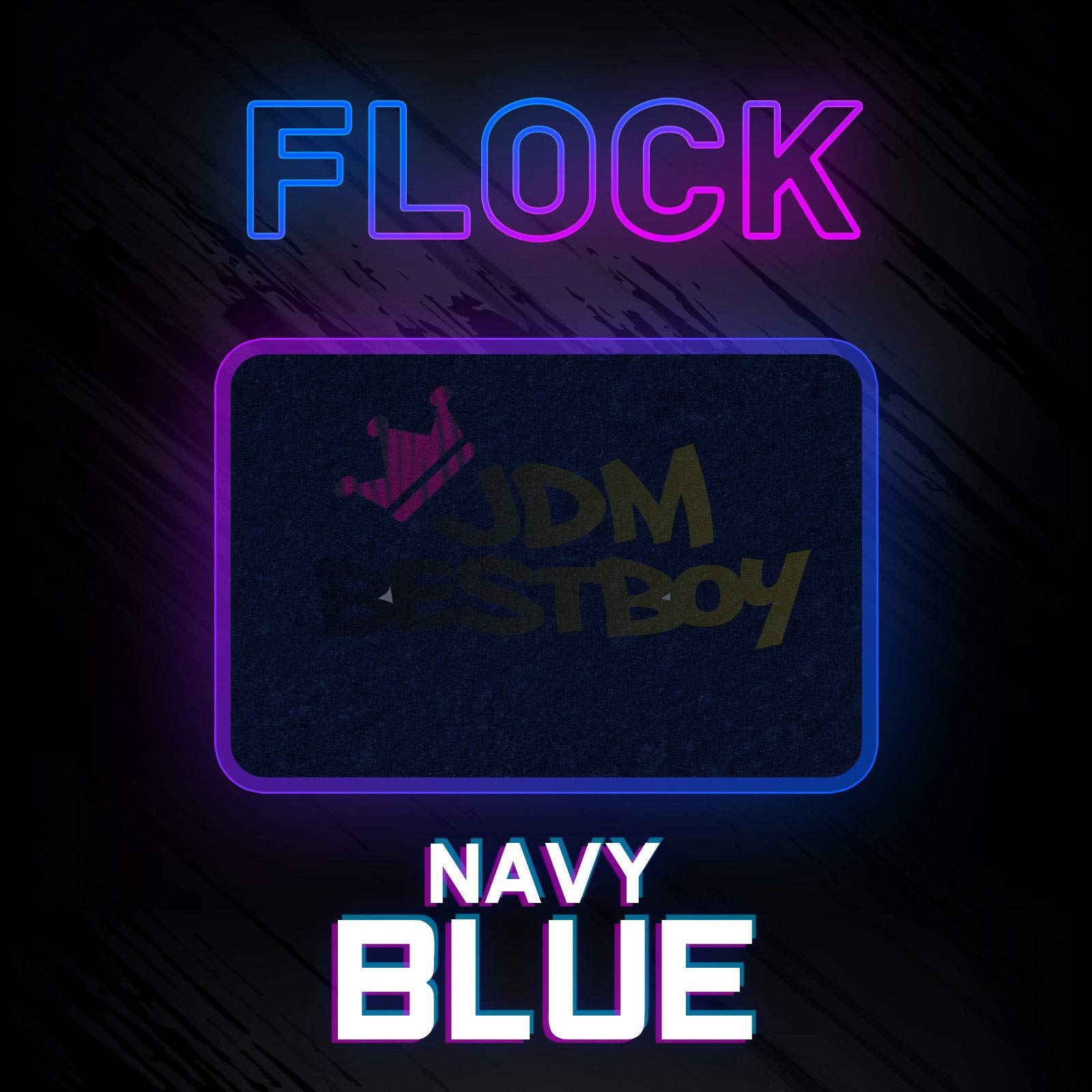 JD-ESSMO Navy Blue Flock Heat Transfer Vinyl HTV Sheet T-Shirt 20