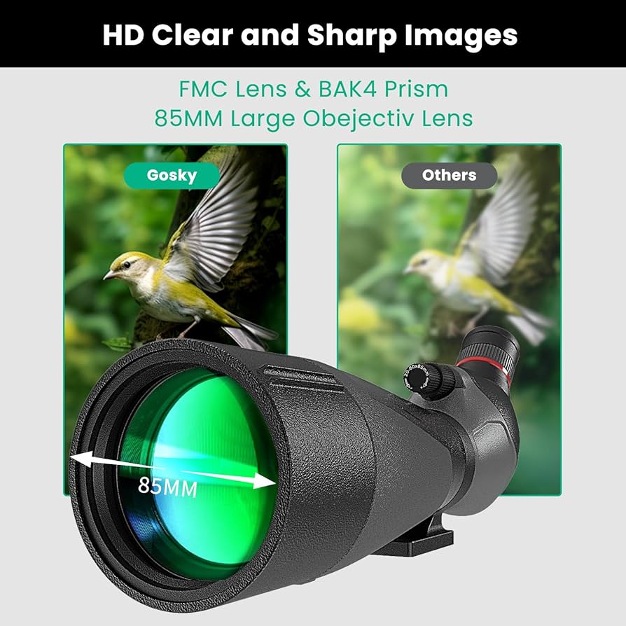 GOOSPY アイボリー Amazon.com: Gosky 20-60x85 Spotting Scope with Full Size
