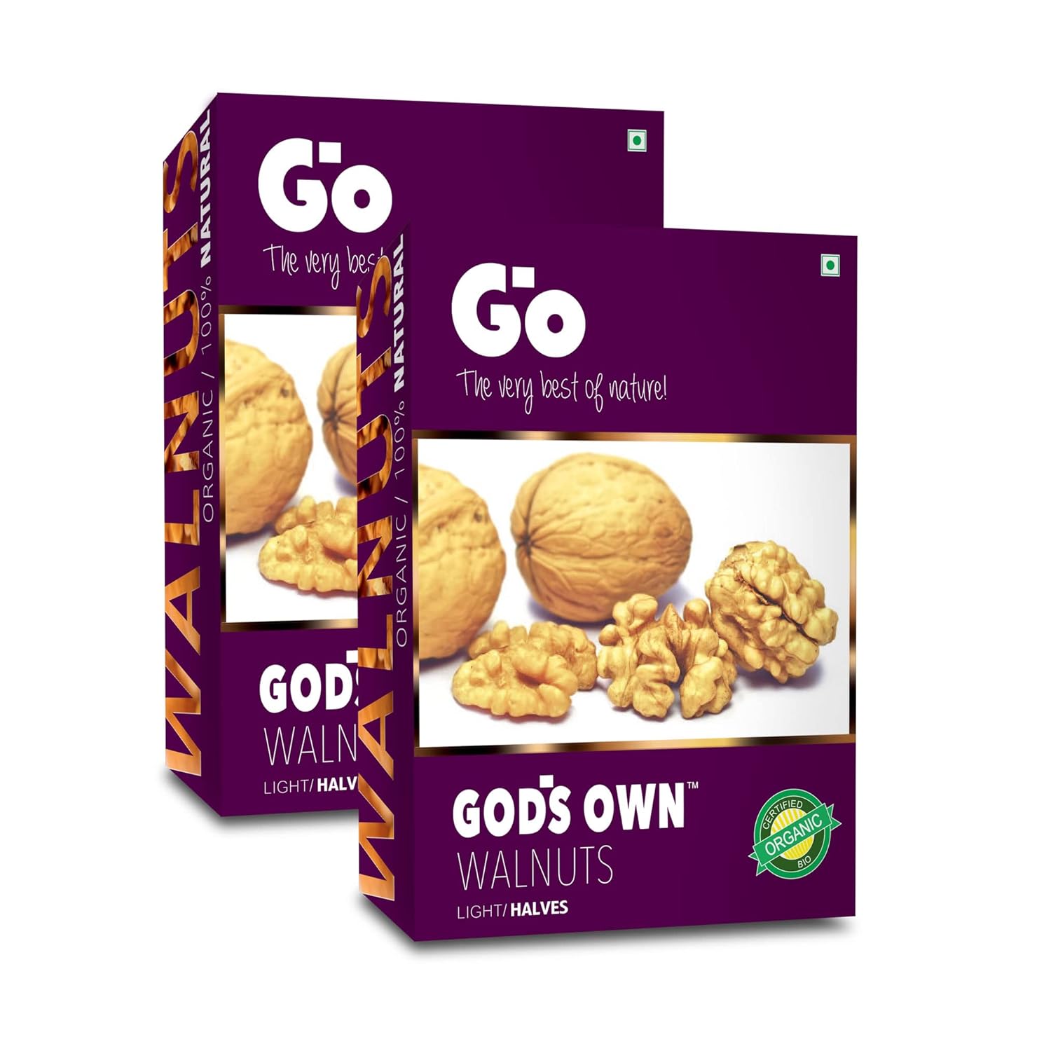 Go Organic Light Halves Walnuts Kernels Without Shell Walnuts 500g