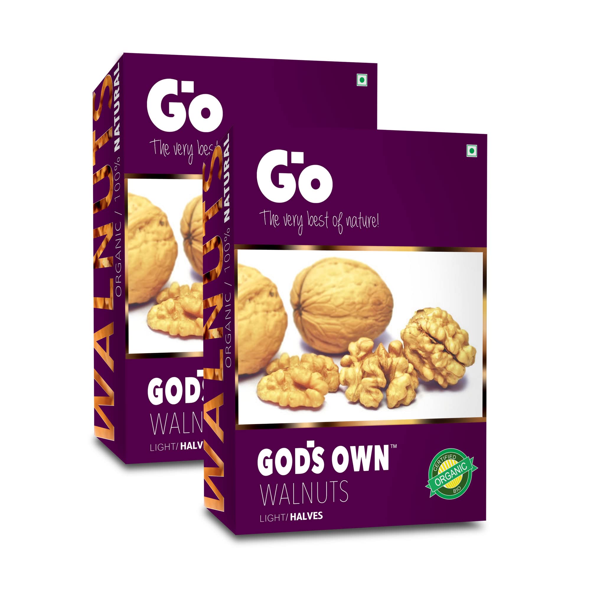 Go Organic Light Halves Walnuts Kernels Without Shell Walnuts 500g, 250g x 2| Walnuts Dry Fruits | Organic Walnuts | Kashmiri Walnuts Kernels for Snacking & Baking (B0B1V3TMBG) Amazon Price History, Amazon Price Tracker