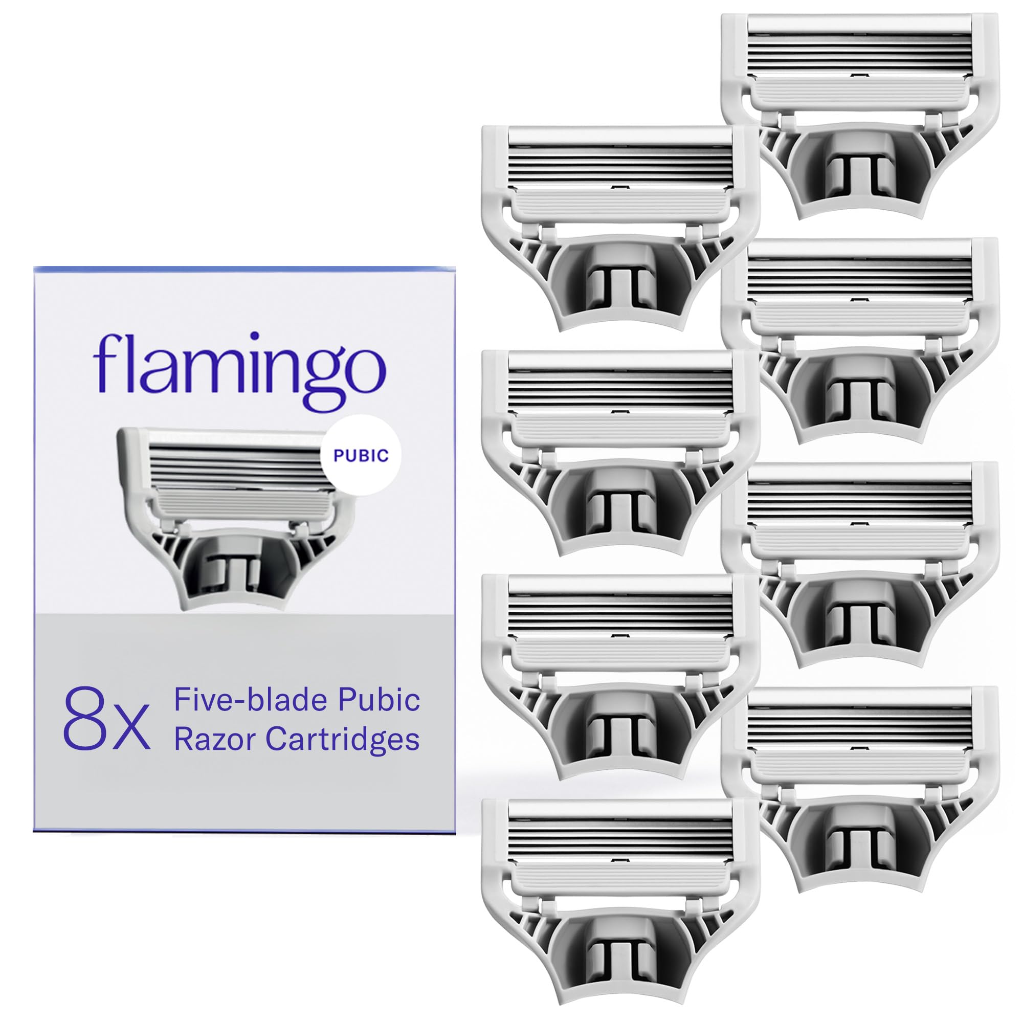Flamingo Razor Refill Cartridges, 8 Women's Razors