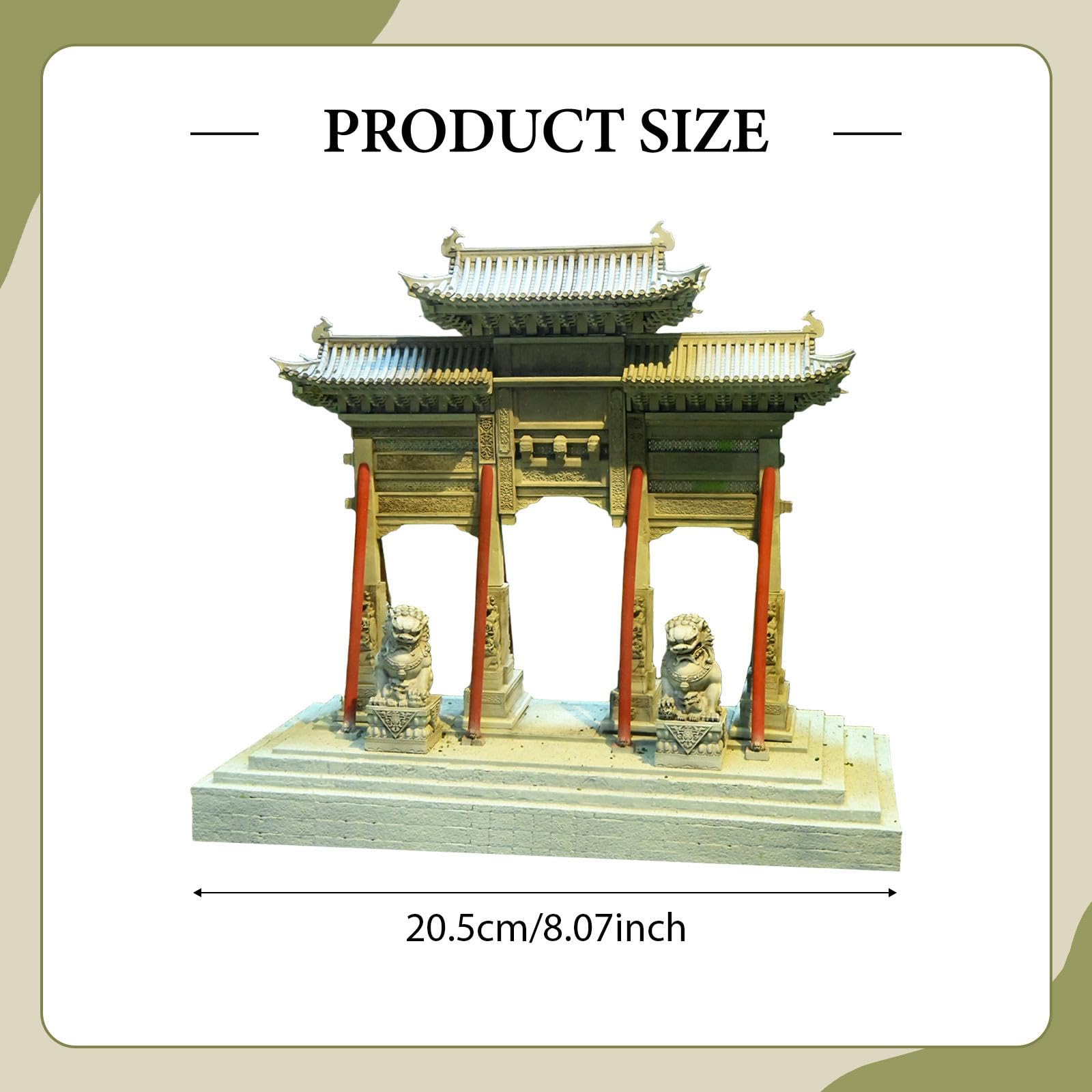 Decorazione per acquario in resina, robusta decorazione cinese, ornamento decorativo per acquario, regalo realistico
