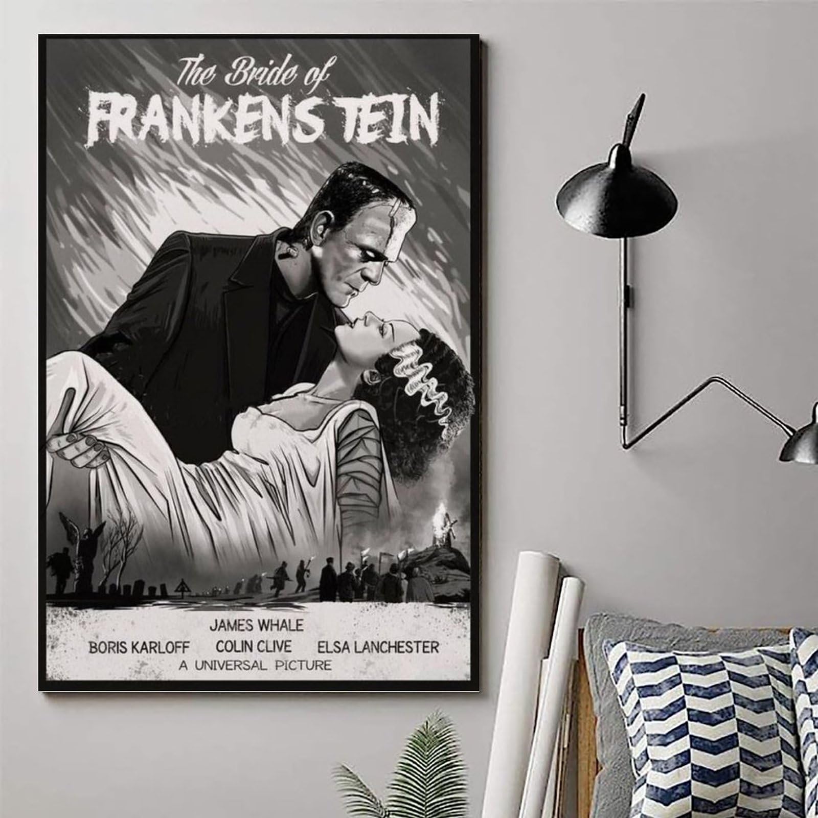 Amazon.co.jp: フランケンシュタインの花嫁 ビンテージポスター ホラー