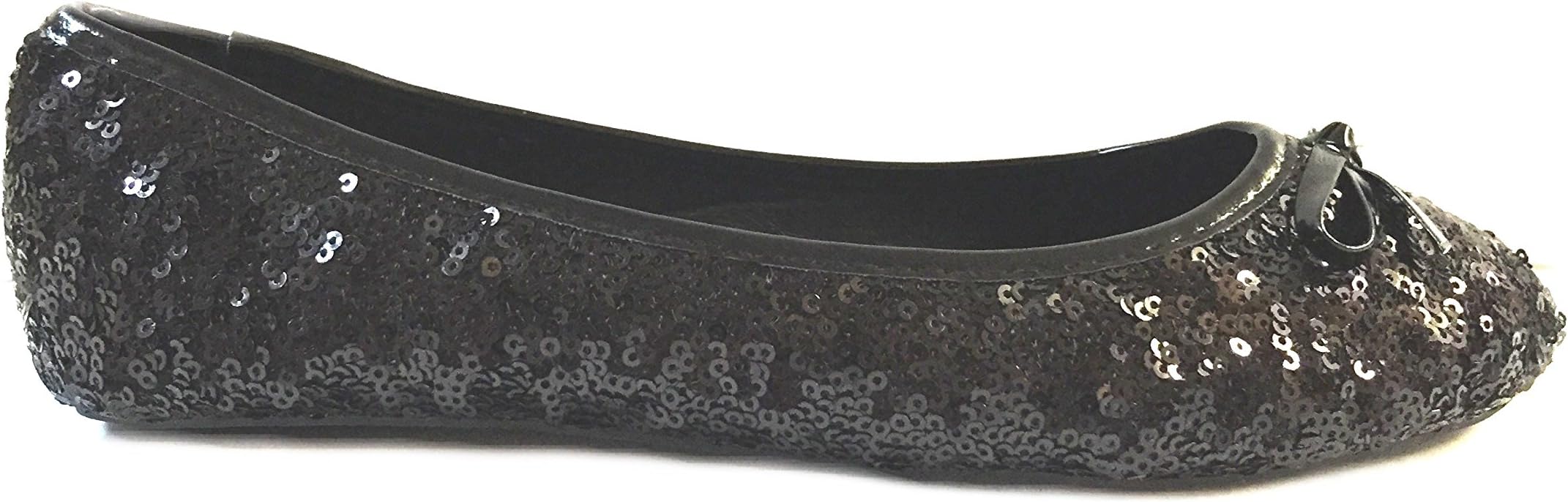 Shoes8teen Womens Sequin Ballet Flat