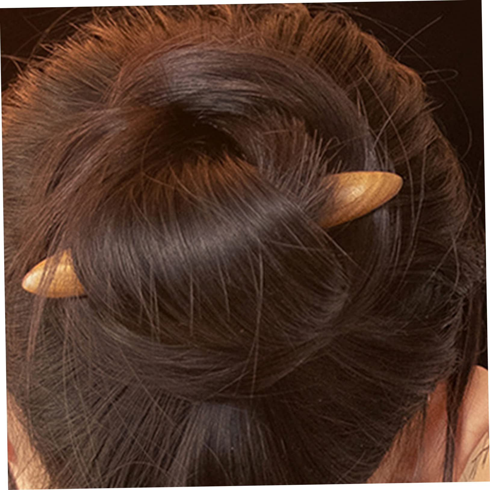 DOITOOL 4piezas Bastones De Pelo De Madera Elegantes Para Horquillas Reutilizables Para Peinados De Moño Accesorios De Antiguo De
