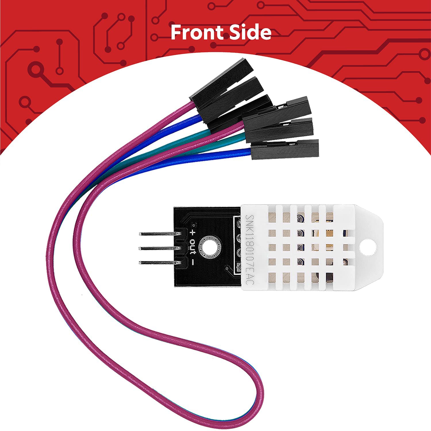 AZDelivery 3 x DHT22 AM2302 czujnik temperatury i czujnik wilgotności z płytką i kablem kompatybilnym z Arduino i Raspberry Pi wraz z e-book!