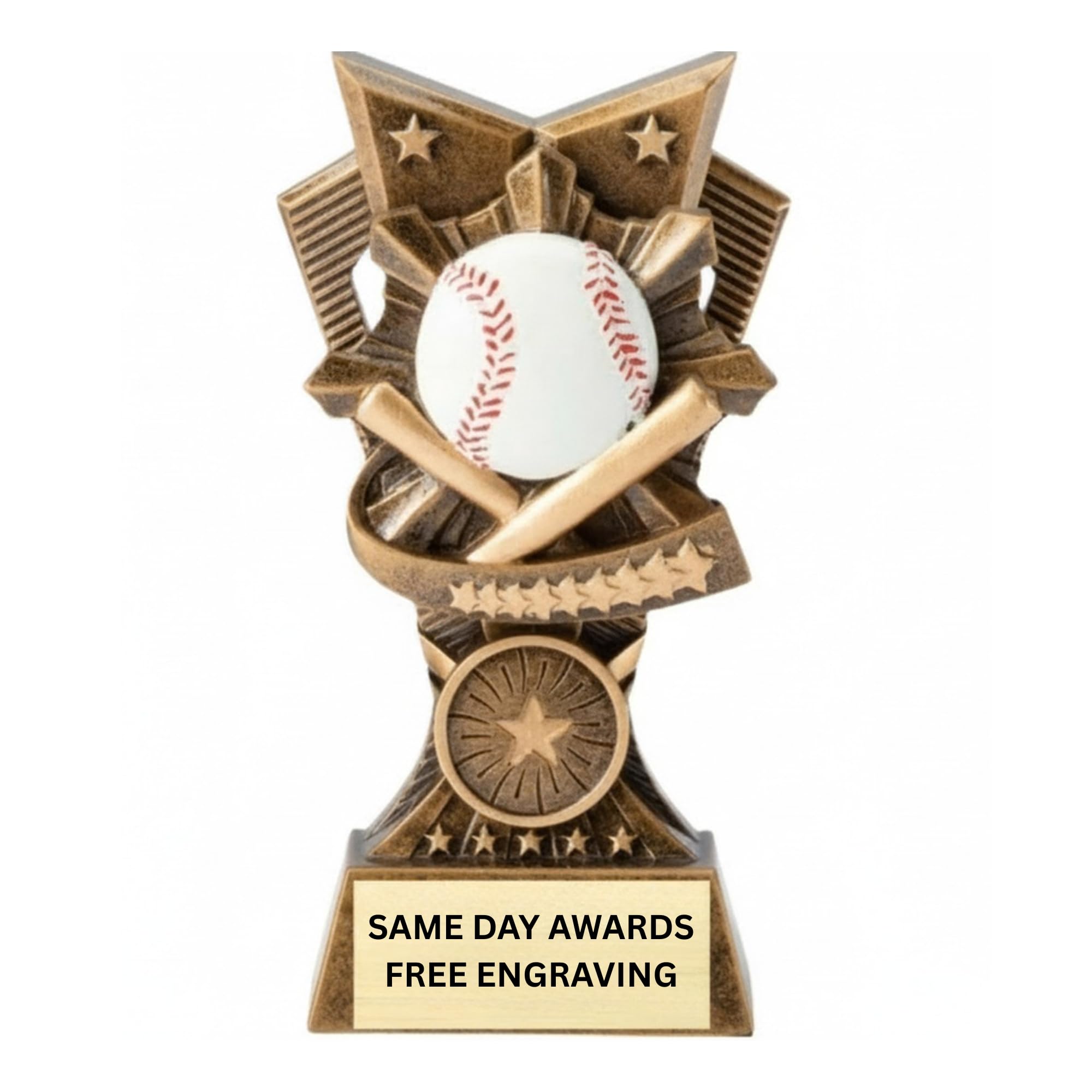 Same Day Awards Champion V Sports Trophy – Custom Engraved 6 Inch Award Recognition for Youth and Adult Sports Team Awards Tournaments End of Seasan