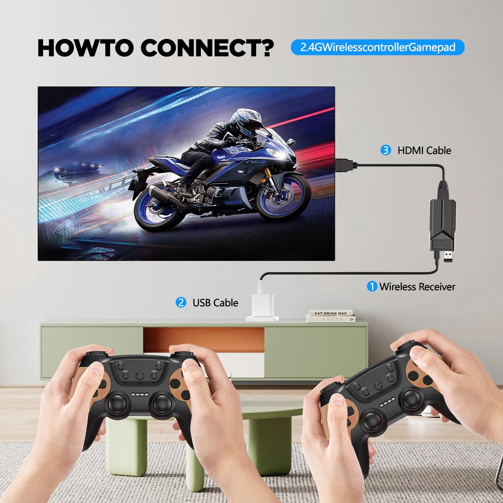 50 000 bezprzewodowych gier retro, retro konsola do gier, wyjście urządzenia wyświetlającego telewizor HD HDMI, powrót do klasycznej gry wideo Plug and Play, konkurencyjne podwójne kontrolery premium