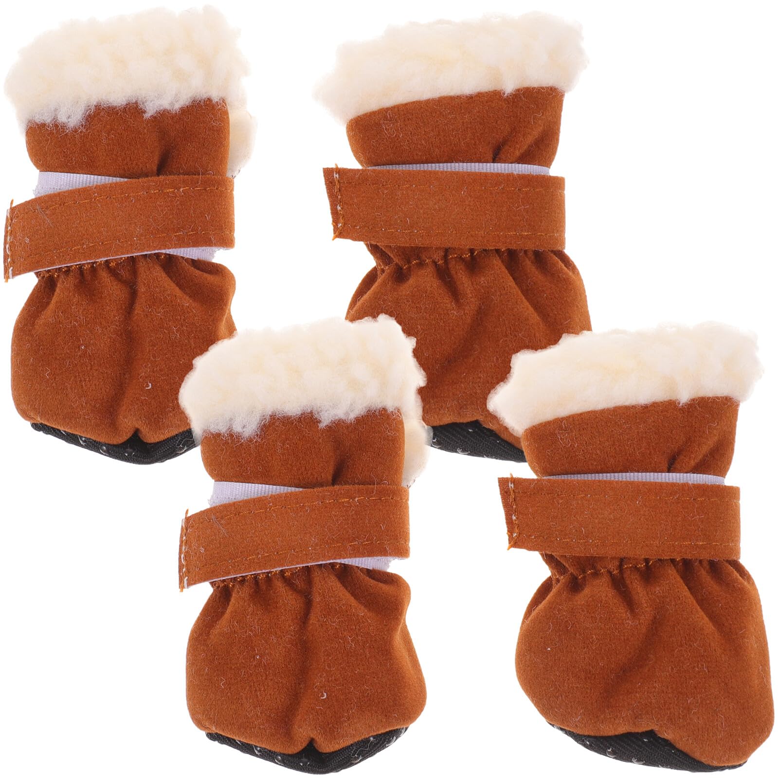 ibasenice 4pièces Neige pour Chien Chaussures pour Animaux de Compagnie Chaudes pour Chiens Moyens et Petits