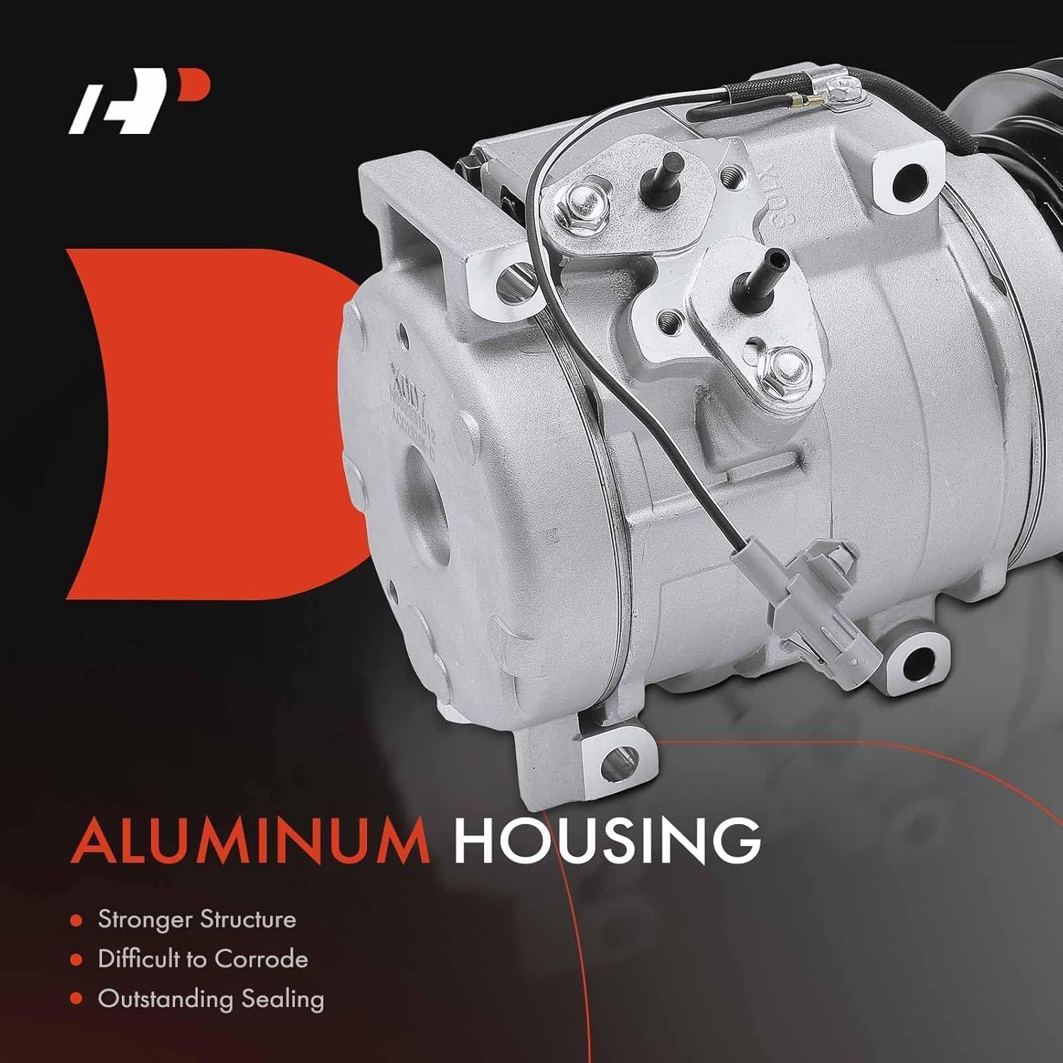 A-Premium A/C Compressor with Clutch Compatible with Toyota Prado Land Cruiser, 10S17C Compressor Type