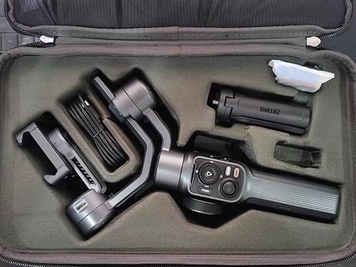 Miniatura 6 de Zhiyun Smooth 5S - Estabilizador de cardán para teléfono inteligente de 3 ejes con luz de relleno integrada para iPhone y Android, con seguimiento